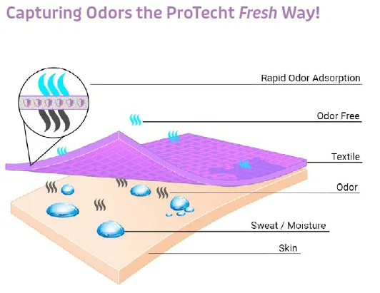 Capturing Odors the ProTecht Fresh Way diagram